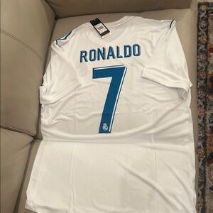 Real Madrid Home Jersey #7 RONALDO Fits Extra LARGE /2XL Slim FitSoccer
